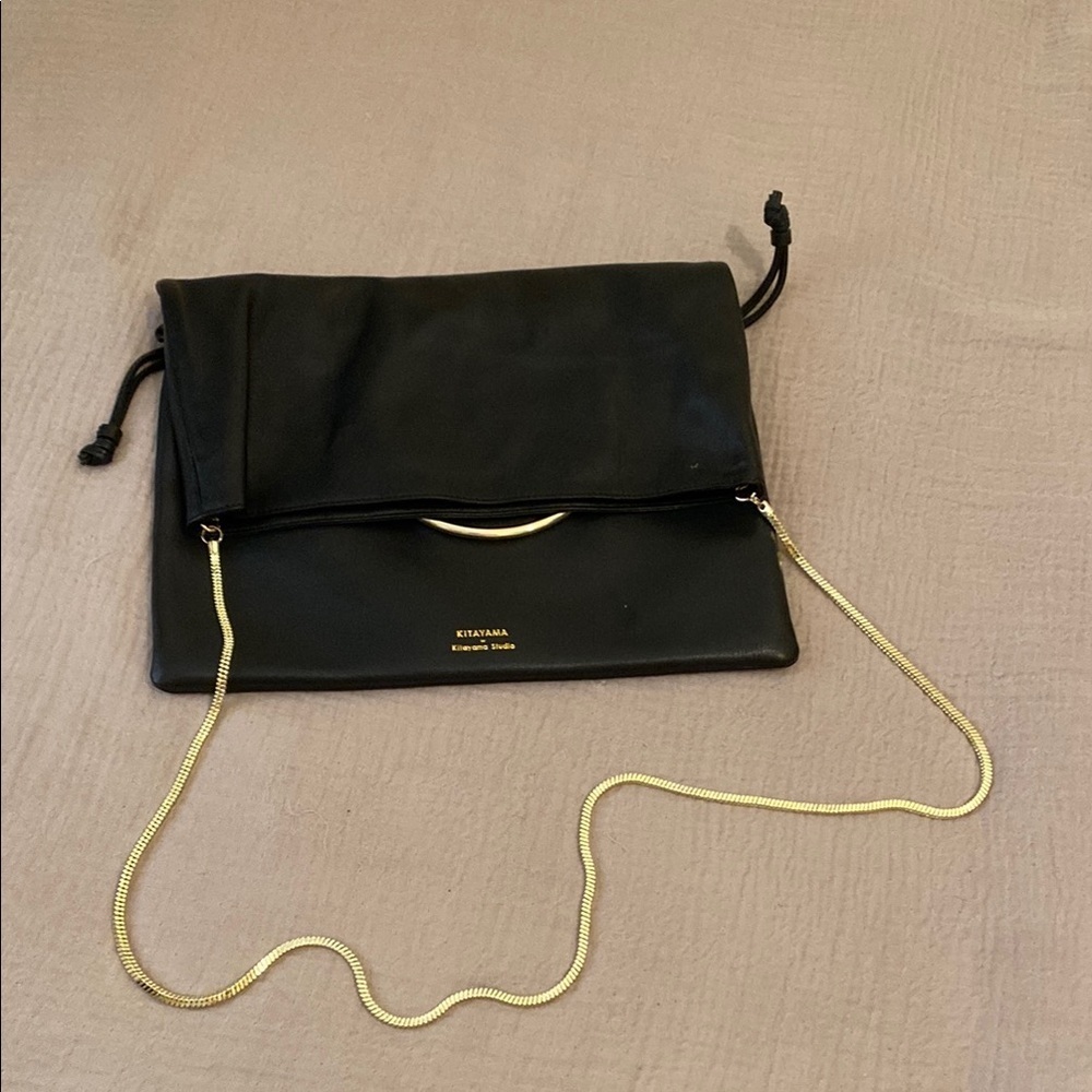 KITAYAMA BY KITAYAMA STUDIO Black Leather Crossbody Bag